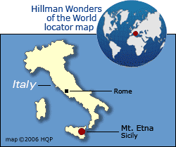 mount etna world map