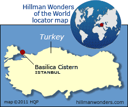 basilica cistern map