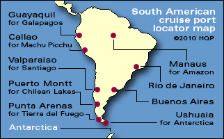 south america cruise ports