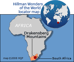 Map Drakensberg 